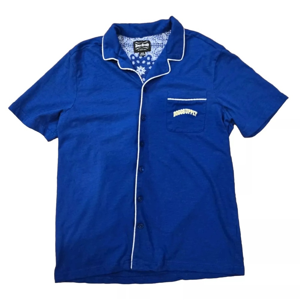 Dogg Supply by Snoop Dogg Men's Notch Collar Shirt Pajama Medium